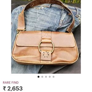 Faux Leather Shoulder Bag