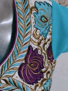 Elegant Blue Anarkali Kurta