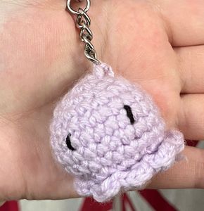 Cute Crochet Octopus Keychain