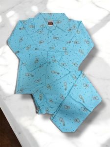Cute Blue Kids Pajama Set