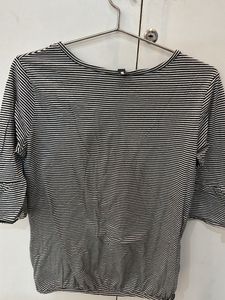 Striped Bell Sleeve Top