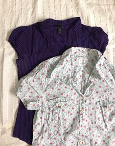 Combo For 2 Y2k H&M fitted Shirts