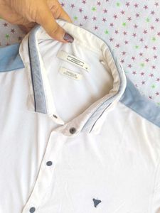 Guess Cream Short Sleeve Shirt