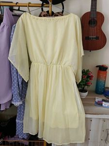 Yellow Georgette Dress