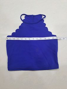 Blue Crop Top