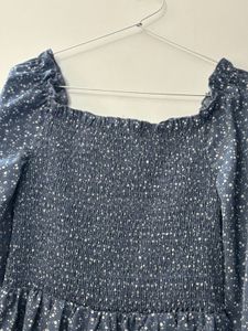 Off Shoulder Urbanic Blue Floral Dress