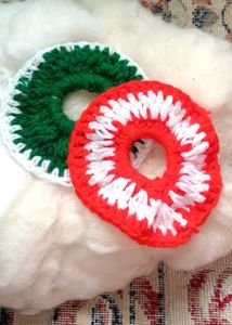 Colorful Crochet Hair Ties - Handmade