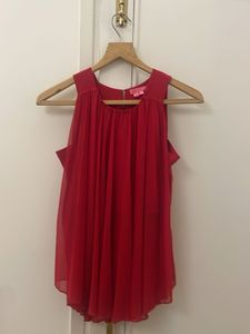 Brand new,  Red Fancy Top, Sleeveless medium