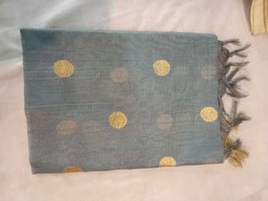 Pink Dupatta with Gold Dots