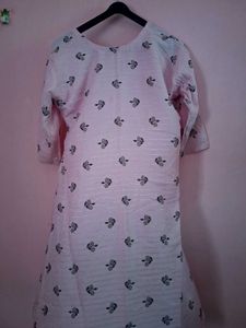 Pink Floral Print Kurti