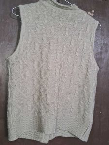 Vintage Sleeveless Cardigan Vest