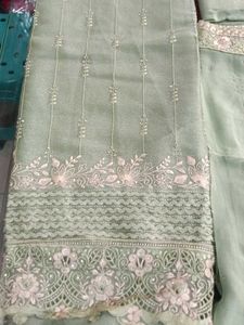 Green Embroidered Salwar Kameez