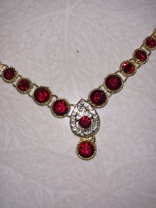 Red Stone Jewelry Set