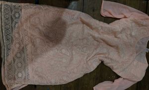 Peach Embroidered Kurti