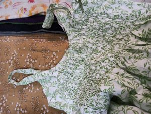 Leaf Print Sundress