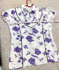 Floral Print Top💙 pure cotton 💚