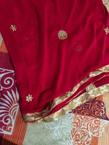 Red Satin Fabric