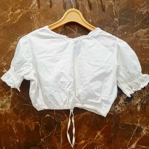 White Crop Top