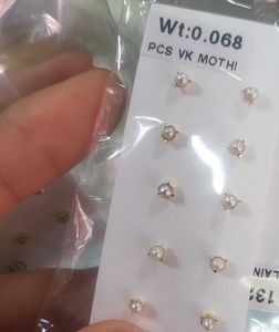Pearl Stud Gold nose pin