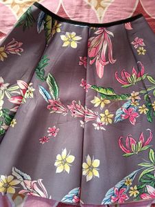 Floral Print Mini Skirt