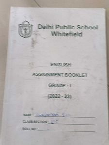 Grade 1 EVS Booklet