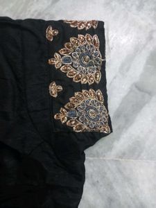 Beautiful Partywear Stitched Black Blouse 👚