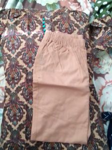 Paisley Print Kurti with Pants