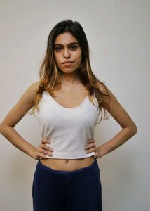 White Spaghetti Top