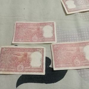 five 2 rupees note on sale