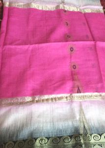 Bengal Handloom Tussar Saree Without blouse Piece