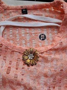 Peach Top with Inner (Size XL)