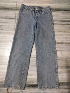 Vintage Light Wash Wide Leg Jeans