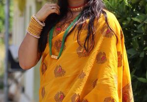 Elegant Yellow Saree