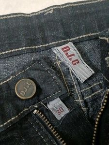 Dark Wash Denim Capri Pants