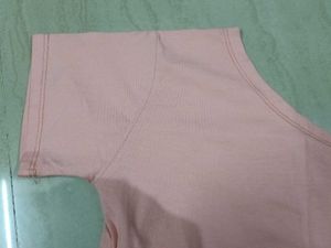 Peach One-Shoulder Top