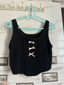 Cute Black Corset Top