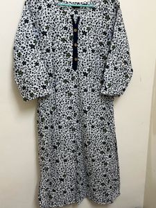 Floral Print Kurta