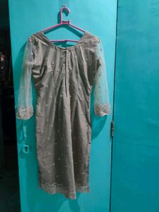 Elegant Beige Salwar Kameez
