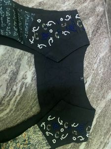 Stylish Embellished Blouse With Freebies