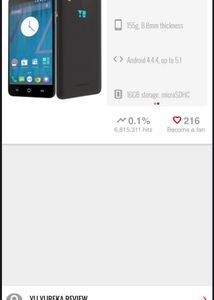 YU A05510 2/16 memory 4g mobile phone