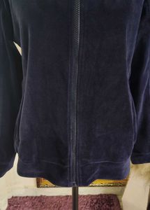 Navy Blue Velvet Jacket