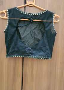 Black &amp; Gold Patterned Blouse