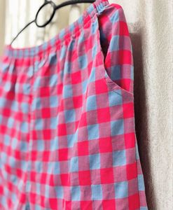 Pink &amp; Blue Checkered Shorts