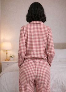 Red &amp; White Gingham Pajama Set