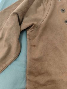 Brown Top with Eyelet Detail