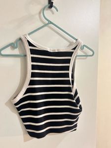 Striped Crop Tank Top