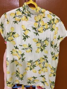 Lemon Print Shirt and short set