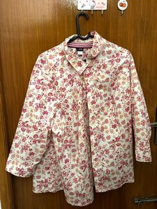 Pink floral shirt