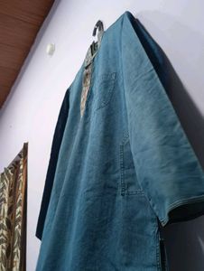 Denim Kurta - Woman&#39;s Ethnic Wear
