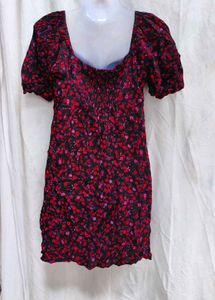 312011. Floral Print Mini Dress